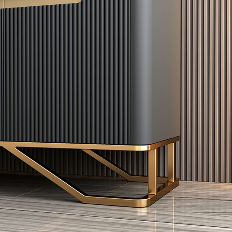 Tavolo da tavolo a buffet glam tavolo laboard di pietra con gambe per cucina