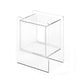Glam End Slide Table Plastic Sled Rectangular with Shelf Living Room Corner Table Clearhalo 'Coffee & Accent Tables' 'End & Side Tables' 'end_side_tables' 'furn' 'furn_end_side_tables' 'Furniture' 'Living Room Furniture' 1200x1200_7d662b9f-0c7f-4b2c-9409-effda58beab1
