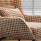 Fabric Lounge Chair Flared Arms Plaid Side Chair with Black Legs Clearhalo 'Accent Chairs' 'accent_chairs' 'Chairs & Seating' 'furn' 'furn_accent_chairs' 'Furniture' 'Living Room Furniture' 1200x1200_7d67e655-4a65-4324-8b43-5912d87e977e