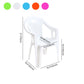 Contemporary Style Plastic Dining Arm Chairs Slat Back Stacking Side Chairs Clearhalo ' kitchen&dining_furn' 'Dining Chairs' 'Dining Tables & Seating' 'dining_chair' 'furn' 'furn_dining_chair' 'Furniture' 'furniture_dining_chair' 'Kitchen & Dining Furniture' 'kitchen' 1200x1200_7d68a293-ed4c-4a9b-8960-648596a44096