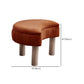 Solid Color Fabric Standard Stool Modern Simple Unique Shape Upholstered Footstool