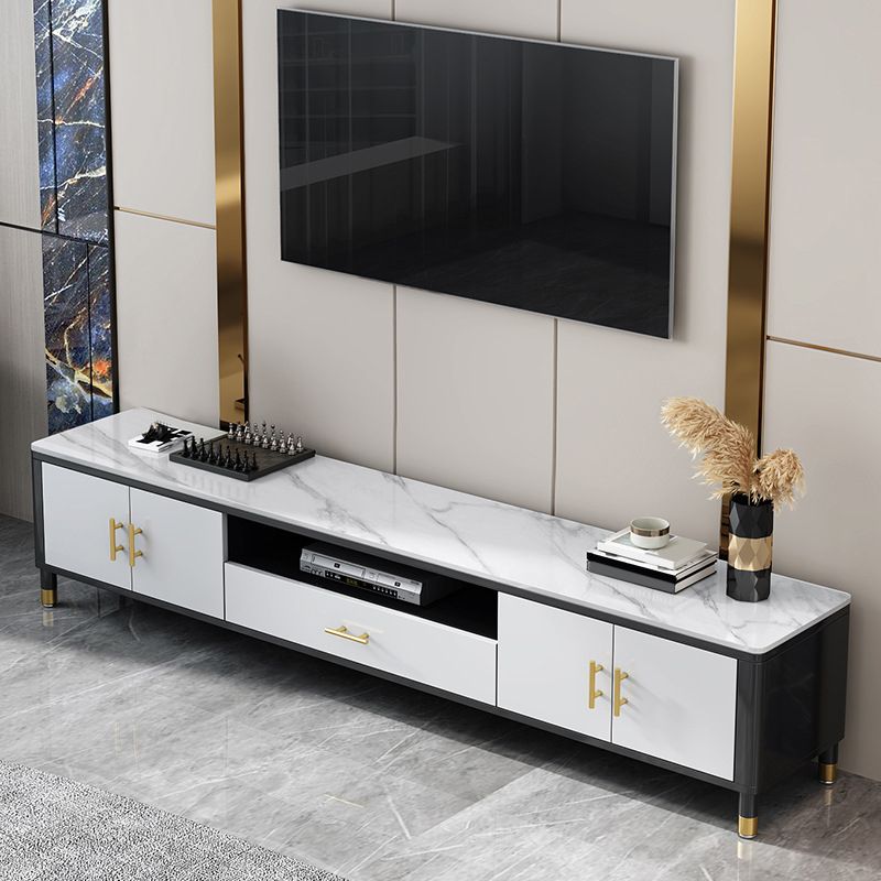 Glam TV-mediaconsole TV-console met open opbergruimte voor de woonkamer