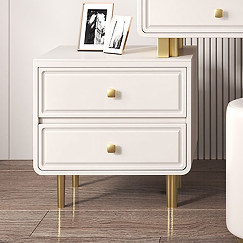 30.7" High 4 Drawers Makeup Vanity Desk Wood and Metal Vanity