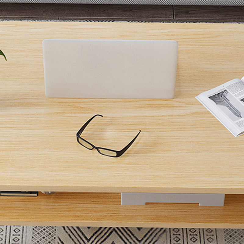 Wood Coffee Table No Distressing Single Coffee Table with Shelf Clearhalo 'Coffee & Accent Tables' 'Coffee Tables' 'coffee_tables' 'furn' 'furn_coffee_tables' 'Furniture' 'Living Room Furniture' 1200x1200_7d6a0257-78f1-4fa1-836c-d33f38707935