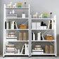 Modern Style Bookcase Metal Frame Open Back Bookshelf for Home Office
