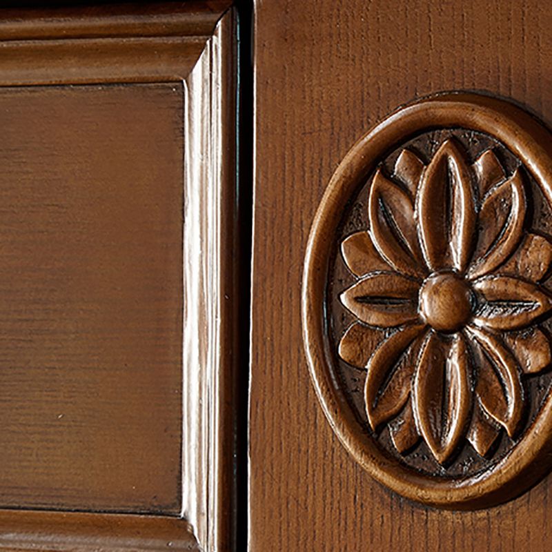 Contemporary Ash Wood Sideboard Kitchen Sideboard with Door and Drawer Clearhalo 'buffet_sideboard' 'Buffets & Sideboards' 'furn' 'furn_buffet_sideboard' 'Furniture' 'furniture_buffet_sideboard' 'Kitchen & Dining Furniture' 1200x1200_7d6a82c7-0386-454d-8bd8-45de94f4adc5