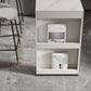 Stone Bar Dining Table Modern Bar Table with Double Pedestal for Dining Room Clearhalo 'Bar Furniture' 'Bar Tables' 'bar_tables' 'furn' 'furn_bar_tables' 'Furniture' 'furniture_bar_tables' 'Kitchen & Dining Furniture' 1200x1200_7d6b1a3c-aab1-4cfe-8afd-6c99bbb80c5a