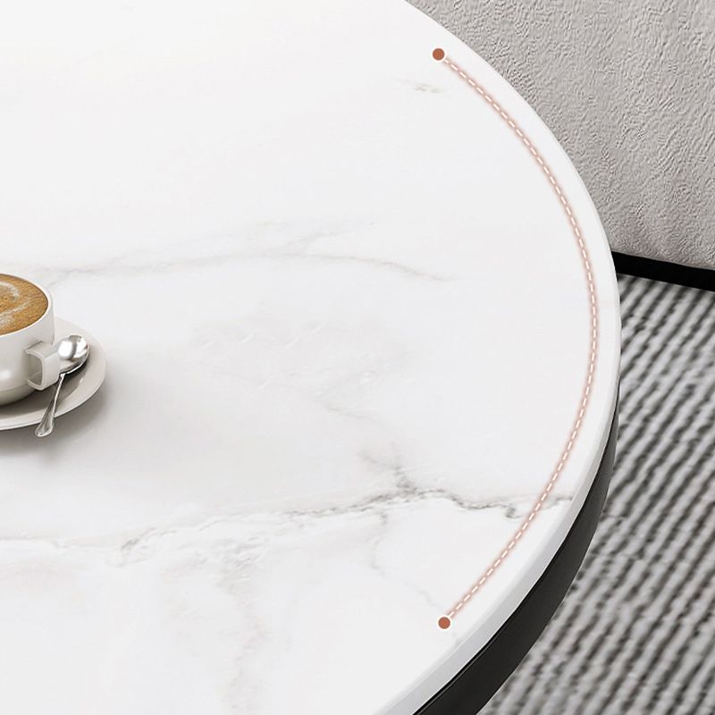 Stone Geometric Contemporary Coffee Table Cross Legs Coffee Table Clearhalo 'Coffee & Accent Tables' 'Coffee Tables' 'coffee_tables' 'furn' 'furn_coffee_tables' 'Furniture' 'Living Room Furniture' 1200x1200_7d6c66de-493b-4888-a80c-dfc69747d1f7