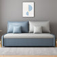 Pillow Included Convertible Sofa Armless Foldable Futon Sofa Bed with Storage