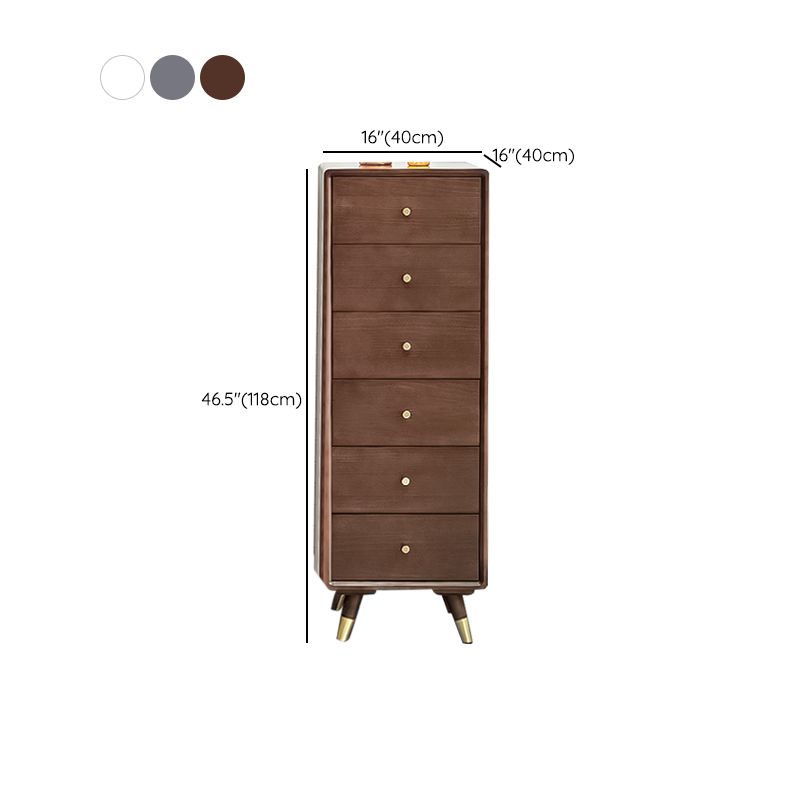 Solid Wood Accent Chest Mid Century Modern 15.7" D Cabinet with Drawers Clearhalo 'Cabinets & Chests' 'cabinets_chests' 'furn' 'furn_cabinets_chests' 'Furniture' 'Living Room Furniture' 1200x1200_7d6cee31-2771-4677-8f22-51e5b7e97e76