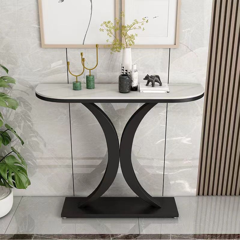 31.5 "de altura Glam Accent Tabla 1 Mesa de consola de piedra para Hall para Hall