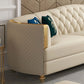 Glam Solid Wood Genuine Leather Tufted Split-Back Sofa for Living Room Clearhalo 'furn' 'furn_sofas' 'Furniture' 'Living Room Furniture' 'Sofa' 'sofas' 1200x1200_7d6f9865-d8e6-4fab-8f33-09b0b1430260