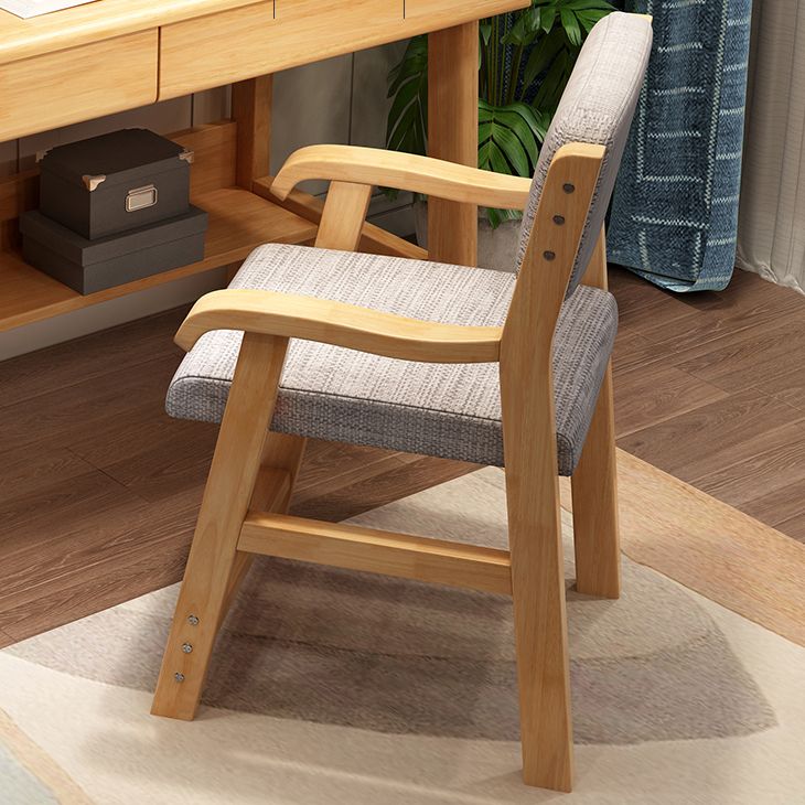 Modern Wooden Dining Chair Open Back Single Dining Side Arm Chair for Kitchen Clearhalo ' kitchen&dining_furn' 'Dining Chairs' 'Dining Tables & Seating' 'dining_chair' 'furn' 'furn_dining_chair' 'Furniture' 'furniture_dining_chair' 'Kitchen & Dining Furniture' 'kitchen' 1200x1200_7d6fefa9-24ca-4a55-8788-3252add05843