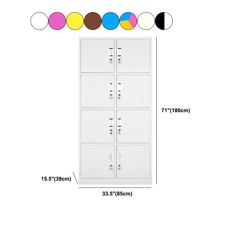 Kleiderschrank des zeitgenössischen Stils Metal Home Garderobe Closet mit Schloss