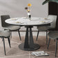 Simplicity Round Dining Table Marble Table with Black Pedestal Base Clearhalo ' dining_table' 'Dining Tables & Seating' 'Dining Tables' 'furn' 'furn_dining_table' 'Furniture' 'furniture_dining_table' 'Kitchen & Dining Furniture' 'kitchen&dining_furn' 'kitchen' 'kitchen_dining_table' 1200x1200_7d729ca9-1457-4278-80cf-c19f02526153