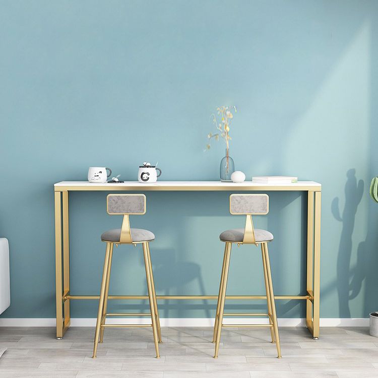 Glam 1/2/3 Pieces Sintered Stone Bar Table Set Fixed Table Counter Set for Home Use Clearhalo 'Bar Furniture' 'furn' 'furn_home_bar_bar_sets' 'Furniture' 'Home Bars & Bar Sets' 'home_bar_bar_sets' 'Kitchen & Dining Furniture' 1200x1200_7d732ef4-d38f-4e8f-a344-6258b6526f46