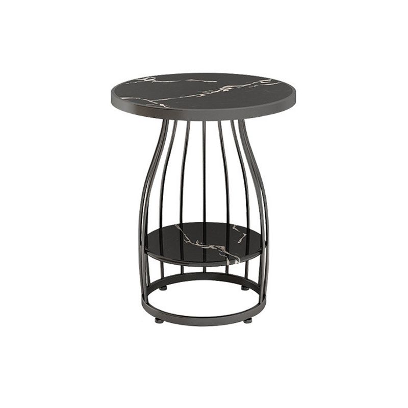 Faux Marble Accent Table Nightstand 24.8" Tall Bedside Cabinet Clearhalo 'Bedroom Furniture' 'furn' 'furn_night_stand' 'Furniture' 'night_stand' 'Nightstands' 1200x1200_7d7465d6-e5c0-4d12-a8c3-756da5fcfa2a