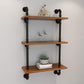 Brown Bookshelf Industrial Style Wall Mounted Bookcase for Home Office Clearhalo 'Bookcases' 'furn' 'furn_bookcases' 'Furniture' 'furniture_bookcases' 'Office Furniture' 1200x1200_7d7482f8-d7e0-47ff-8431-0ee2b911318a