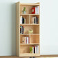 Contemporary Floor Closed Back Book Shelf Wooden Home Shelf Bookcase with Shelves