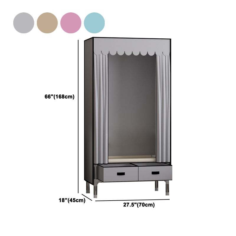 Armadio in metallo armadio armadio in stile contemporaneo con cassetti