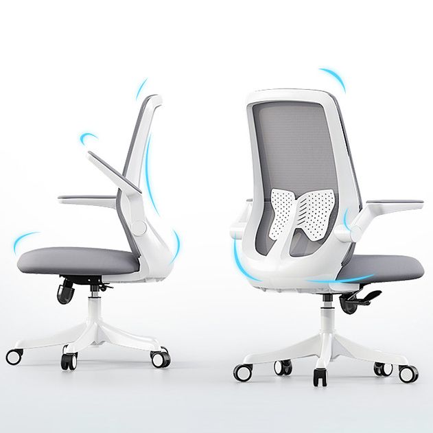 Moderne en eigentijdse bureaustoel Flip-Up Armlest High Back Ergonomic Taakstoel