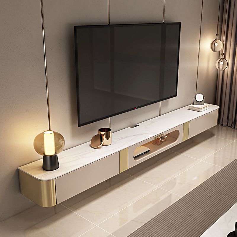 Mobile TV in pietra sinterizzata per la casa con porta TV di lusso chiuso