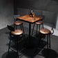 Industrial 1/3/4/5 Pieces Solid Wood Bar Table Set Fixed Table Counter Table Clearhalo 'Bar Furniture' 'furn' 'furn_home_bar_bar_sets' 'Furniture' 'Home Bars & Bar Sets' 'home_bar_bar_sets' 'Kitchen & Dining Furniture' 1200x1200_7d79c08e-a3f3-4fc7-a024-d70b3111da78