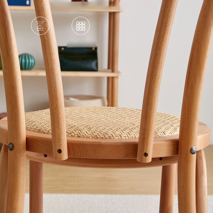 Glam Style Side Chair Solid Wood Home Windsor Back Dining Chair Clearhalo 'Dining Chairs' 'Dining Tables & Seating' 'dining_chair' 'furn' 'furn_dining_chair' 'Furniture' 'furniture_dining_chair' 'Kitchen & Dining Furniture' 1200x1200_7d7d02f8-7073-43cb-8256-762a48c4edab