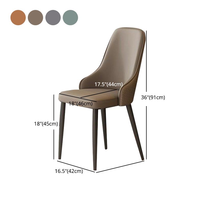 Contemporary Modern Metal Indoor-Outdoor Side Chair Solid Back Chair Clearhalo 'Dining Chairs' 'Dining Tables & Seating' 'dining_chair' 'Furniture' 'furniture_dining_chair' 'Kitchen & Dining Furniture' 1200x1200_7d7d135a-2d26-4450-91dc-fa323bdce4dd