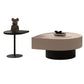 Mesa de cóctel contemporánea Mesa de cóctel de café de piedra con pedestal