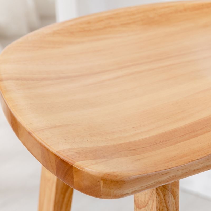 Solid Wood Modern Bar Stool Saddle Seat Backless Indoor Stool with Wood Legs Clearhalo 'Bar Furniture' 'Bar Stools' 'bar_stools' 'furn' 'furn_bar_stools' 'furniture_bar_stools' 'Kitchen & Dining Furniture' 'kitchen&dining_furn' 'kitchen' 'kitchen_furn' Furniture' 1200x1200_7d7e7184-384c-497d-86d4-5366d4443331