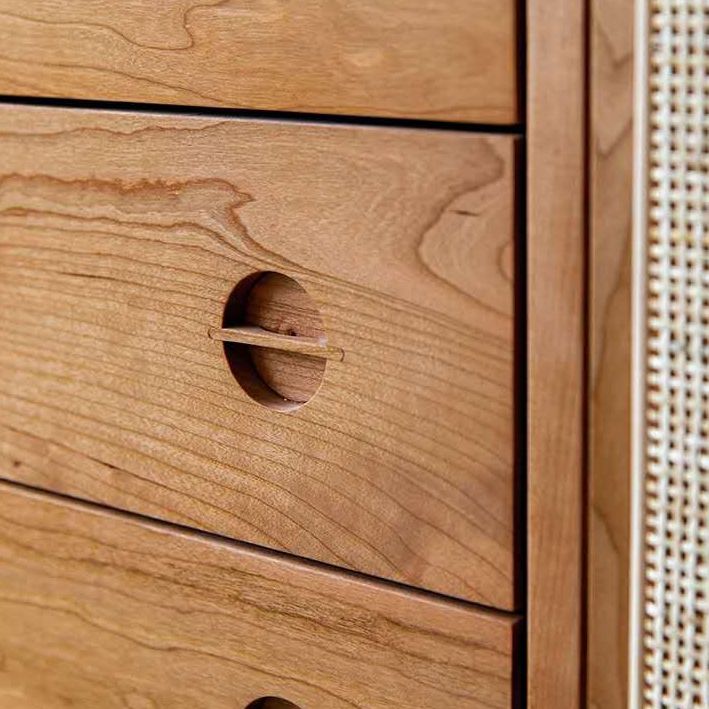 Sala da pranzo armadio in stile moderno 4 cassetto a 2 porte in pino