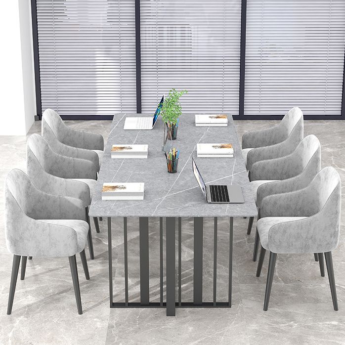 Rectangle Meeting Table Industrial Style Office Desk with Seld Base Clearhalo 'furn' 'furn_office_desk' 'Furniture' 'furniture_office_desk' 'Office Desks' 'Office Furniture' 'office_desk' 1200x1200_7d80dd9a-c87e-42b3-84cd-4b0cbc43be82
