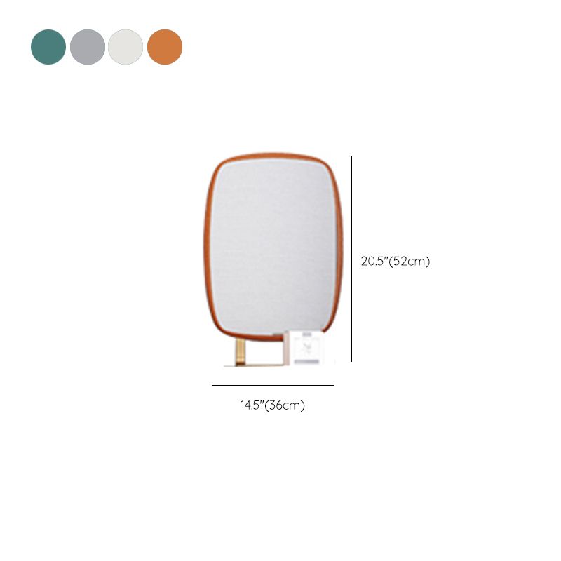 Tavolo da toeletta per vanità in legno di trucco in pelle con 2 cassetti di stoccaggio