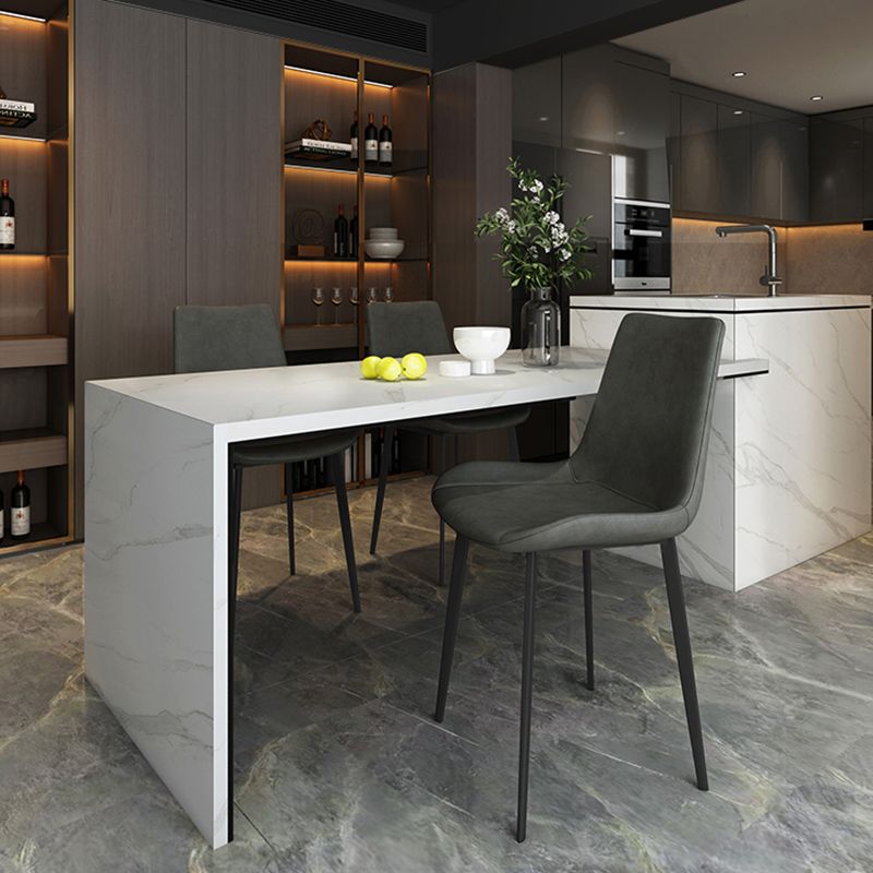 Industrial Style Solid Back Dining Side Chair Leather Dining Chairs for Home Use (Set of 2) Clearhalo ' kitchen&dining_furn' 'Dining Chairs' 'Dining Tables & Seating' 'dining_chair' 'furn' 'furn_dining_chair' 'Furniture' 'furniture_dining_chair' 'Kitchen & Dining Furniture' 'kitchen' 1200x1200_7d8195d3-8d11-4836-907d-30c3d5de769a