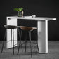 Industrial White Pub Bar Table Wood Double Pedestal Bar Dining Table Fixed Table Clearhalo 'Bar Furniture' 'Bar Tables' 'bar_tables' 'furn' 'furn_bar_tables' 'Furniture' 'furniture_bar_tables' 'Kitchen & Dining Furniture' 1200x1200_7d81fdd0-d9c7-4bb0-beda-6490f3b31832