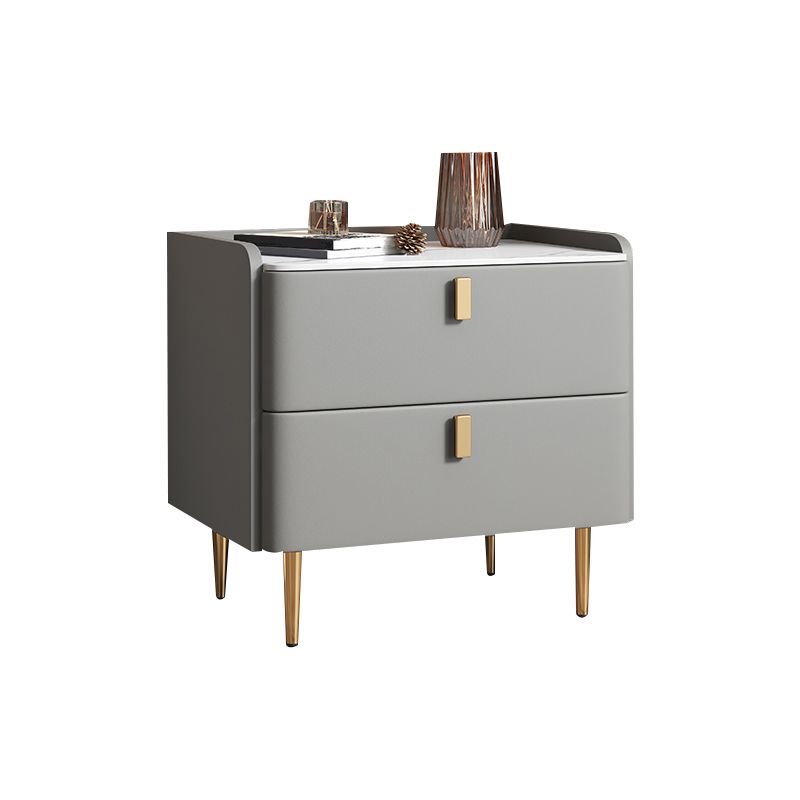 Steinbett Nachttisch Klassiker Glam -Nachtschrank mit Schubladen