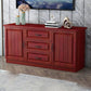 Mueble para TV de 2 puertas de madera estilo escandinavo Consola para TV con estante