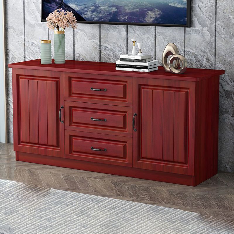 Mueble para TV de 2 puertas de madera estilo escandinavo Consola para TV con estante