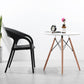 Eigentijdse open rug eetkamerstoel plastic stapelbare eetgelegenheden stoel