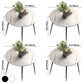 Luxury Style Home Sintered Stone Dining Table 4 Legs Metallic Base Round Table Clearhalo ' dining_table' 'Dining Tables & Seating' 'Dining Tables' 'furn' 'furn_dining_table' 'Furniture' 'furniture_dining_table' 'Kitchen & Dining Furniture' 'kitchen&dining_furn' 'kitchen' 'kitchen_dining_table' 1200x1200_7d8461a1-3443-4f49-a725-c1332c487a8b