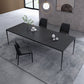 Contemporary Rectangle 4-foot Home Furniture Stone Dining Site Table for Indoor Clearhalo ' dining_table' 'Dining Tables & Seating' 'Dining Tables' 'Furniture' 'furniture_dining_table' 'Kitchen & Dining Furniture' 'kitchen&dining_furn' 'kitchen' 'kitchen_dining_table' 1200x1200_7d85af43-86f1-4c12-a366-6098461329af