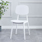 Contemporary Kitchen Dining Side Chair Open Back Plastic Chair