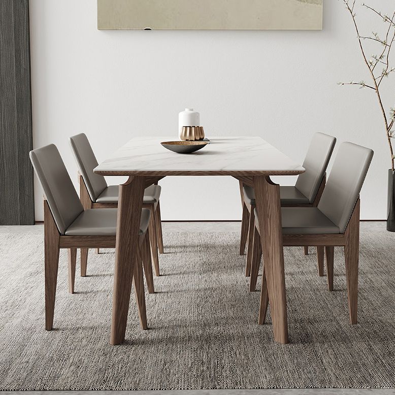 Mid-Century Rectangle Shape Table Sintered Stone Dining Table for Kitchen Clearhalo ' dining_table' 'Dining Tables & Seating' 'Dining Tables' 'furn' 'furn_dining_table' 'Furniture' 'furniture_dining_table' 'Kitchen & Dining Furniture' 'kitchen&dining_furn' 'kitchen' 'kitchen_dining_table' 1200x1200_7d88d730-cee4-4d59-91b9-3becc1682d62