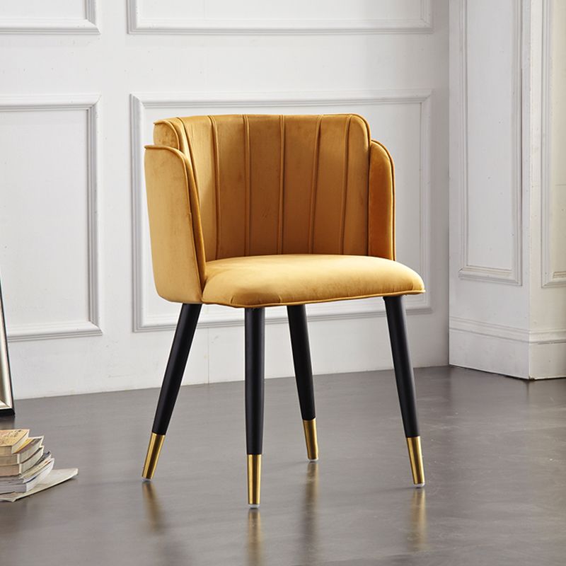 Scandinavian Style Upholstered Side Chairs Barrel Back Armless Chairs for Home Use (Set of 2) Clearhalo ' kitchen&dining_furn' 'Dining Chairs' 'Dining Tables & Seating' 'dining_chair' 'furn' 'furn_dining_chair' 'Furniture' 'furniture_dining_chair' 'Kitchen & Dining Furniture' 'kitchen' 1200x1200_7d88fb56-2284-4628-aecf-2b33d97e645d