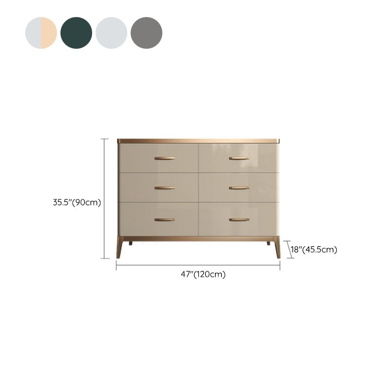 Cómoda cómoda de almacenamiento de estilo moderno, cómoda de almacenamiento de madera maciza para dormitorio