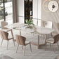 Luxury Sintered Stone Top Dining Set Rectangle 1/4/5/7 Pieces Dining Table Set Clearhalo 'Dining Room Sets' 'Dining Tables & Seating' 'dining_room_set' 'furn' 'furn_dining_room_set' 'Furniture' 'furniture_dining_room_set' 'Kitchen & Dining Furniture' 1200x1200_7d8c4ac8-69b2-4220-80ba-58b752df5497