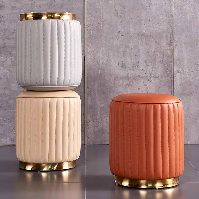 Modern Round Pouf Stain Resistant Velvet Pouf for Living Room Clearhalo 'furn' 'furn_ottomans_poufs' 'Furniture' 'Living Room Furniture' 'Ottomans & Poufs' 'ottomans_poufs' 1200x1200_7d8cc809-41db-4346-aa8c-718d9cc3a6a5