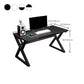 Ergonomic Home Computer Desk Trestle Gaming Desk with Metal Legs Clearhalo 'furn' 'furn_office_desk' 'Furniture' 'Office Desks' 'Office Furniture' 'office_desk' 1200x1200_7d8e3ab7-bc2f-44bf-9f88-1a297b81b815