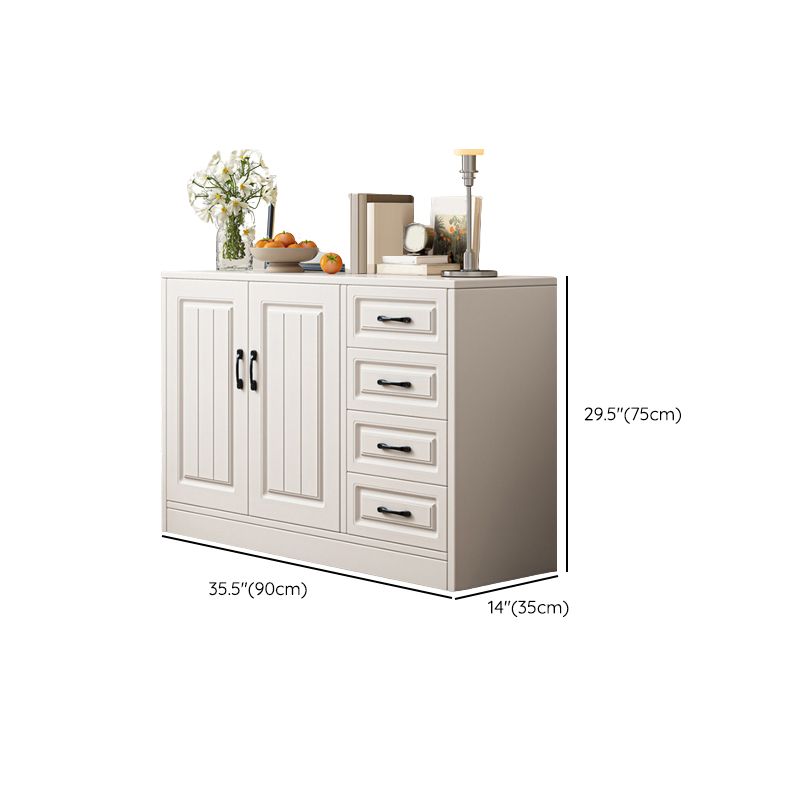 Modern White Rectangle Accent Cabinet Solid Wood Storage Cabinet Clearhalo 'Cabinets & Chests' 'cabinets_chests' 'furn' 'furn_cabinets_chests' 'Furniture' 'Living Room Furniture' 1200x1200_7d8f2953-fb20-4da2-95bc-d73c58a1451b
